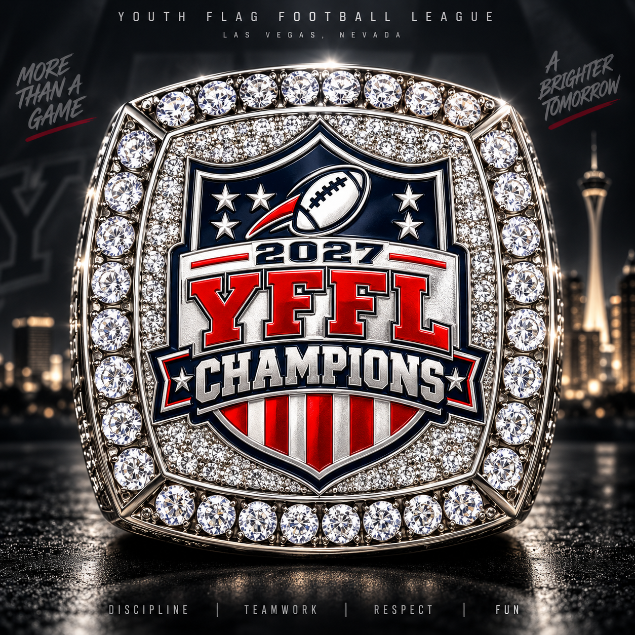 2027 YFFL Champions ring